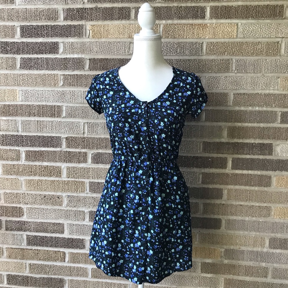 Kimchi Blue Urban Outfitters Floral Dress Button Small